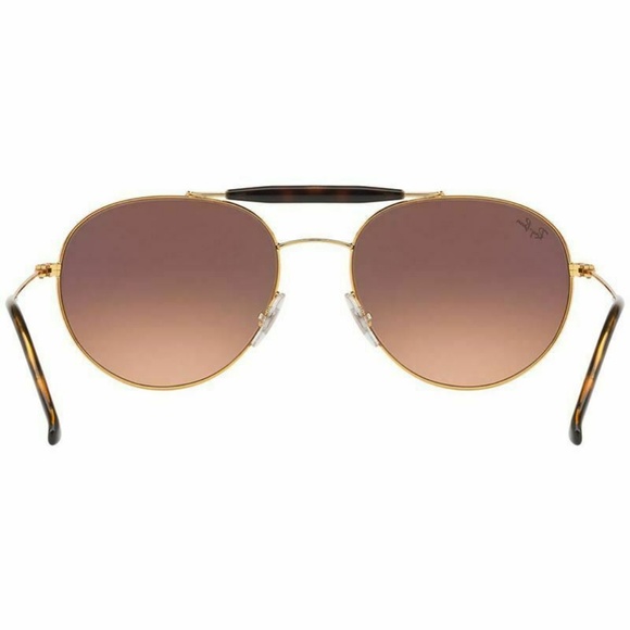 Ray-Ban Pilot Sunglasses Pink/Brown Gradient Lens - Picture 4 of 5